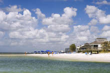 Private beach club in Pelican Bay
