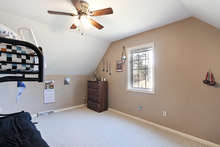 There are three additional bedrooms on the second floor. All are nicely sized with carpeting, new ceiling fans, and large closets. 