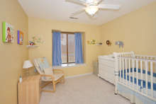 The home’s third bedroom. 