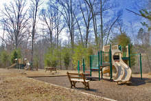 Playground View...there are two playgrounds, one for toddlers and one for older children.